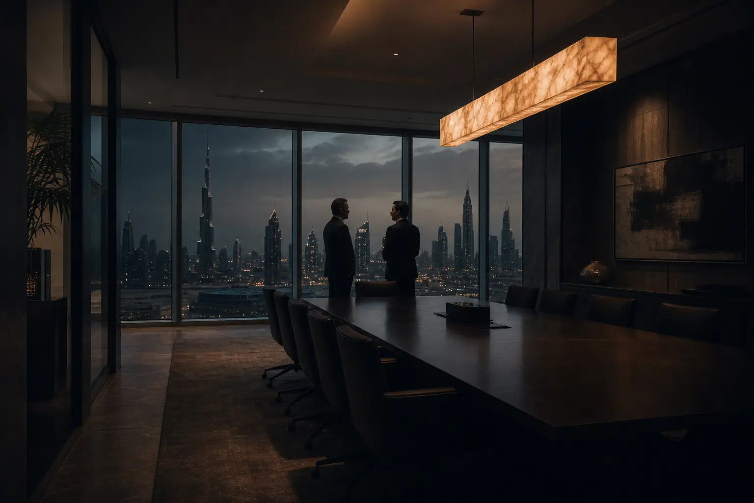Senior executives in a Dubai boardroom